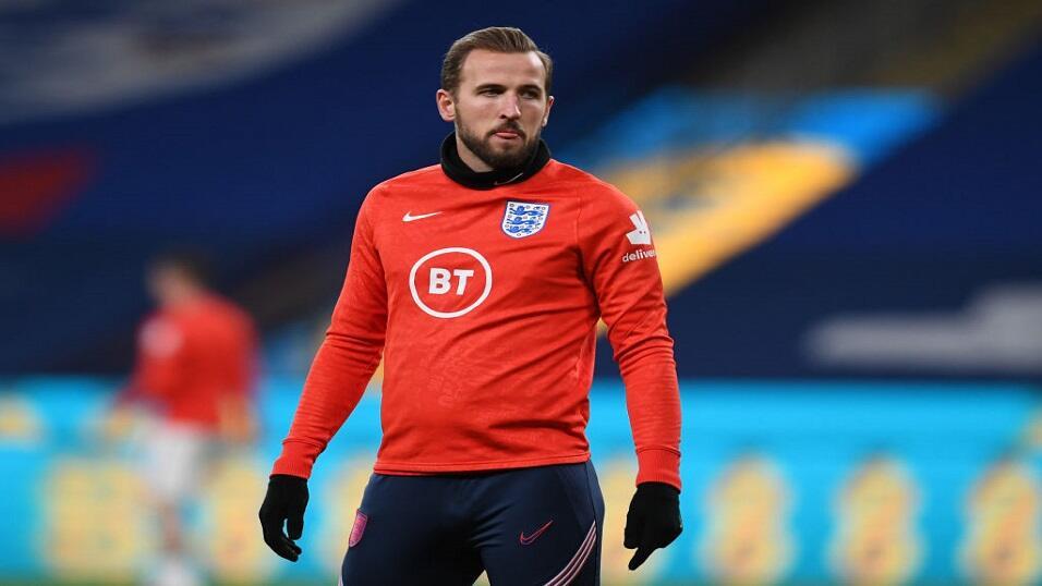 Harry Kane training with England